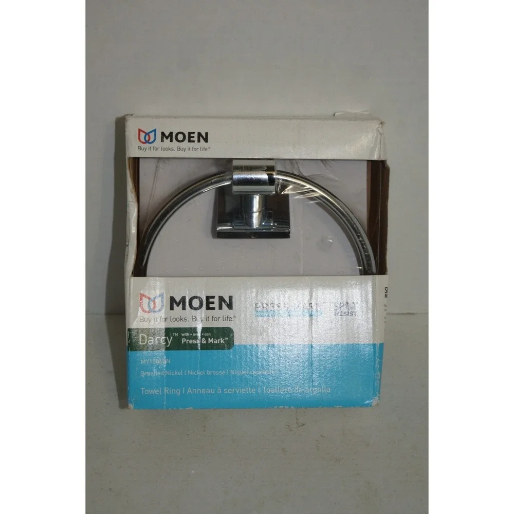 MOEN Darcy Towel Ring Brushed Nickel MY1586BN